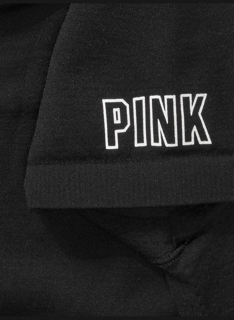 PINK Seamless Workout Short Sleeve Cropped Crew