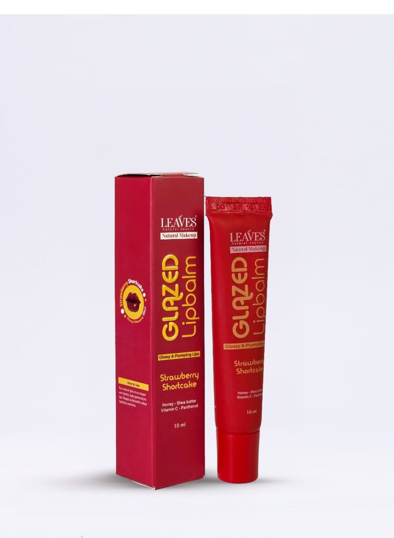 LEAVES Glazed Lip Balm 10 ml – Strawberry Shortcake - Image 1