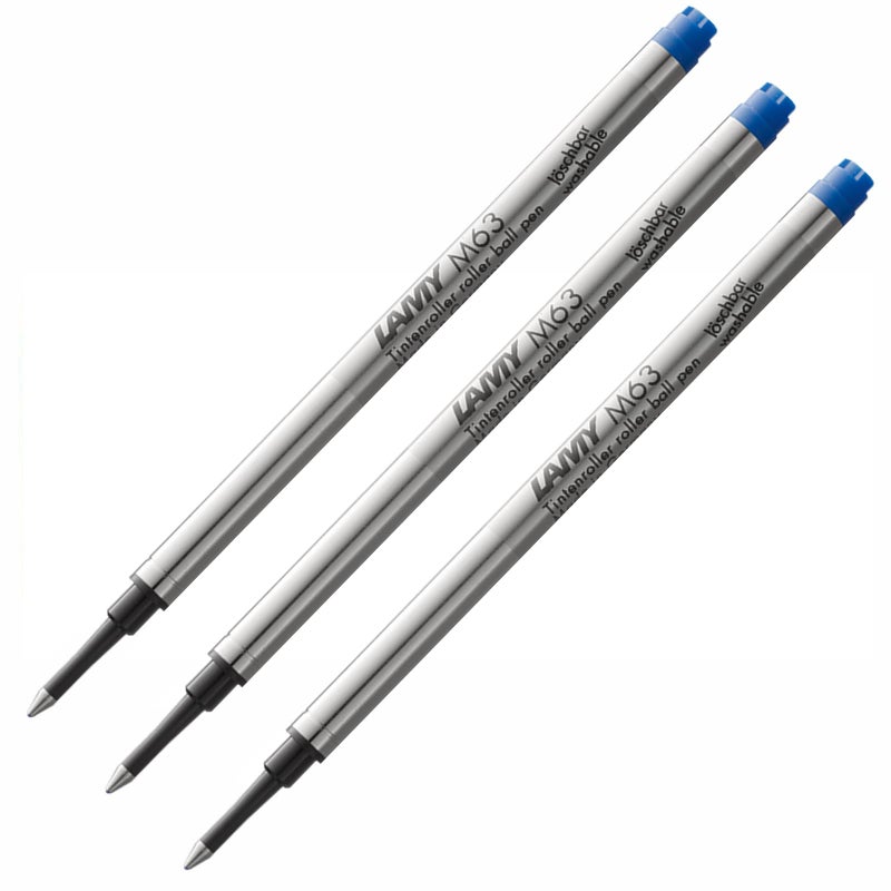 Lamy 3 x M63 Rollerball Refill Blue DB18560 - Image 2