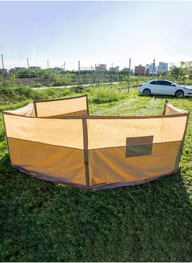 AL SANIDI - Foldable windbreak for trips, Al-Mashab windbreak, Kaki, Size 8*1.25Metre - Image 1