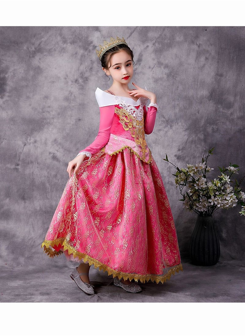 Princess Aurora Princess Dress Up Costume Ball Gown Toddler Girl Cosplay