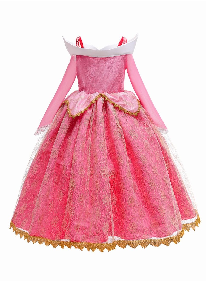 Princess Aurora Princess Dress Up Costume Ball Gown Toddler Girl Cosplay