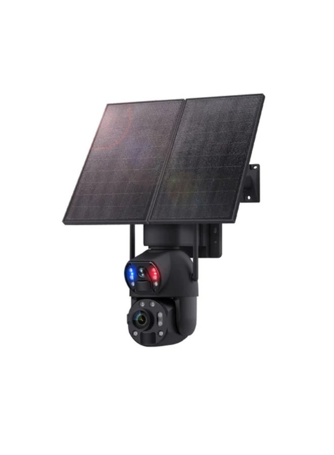 كروني كاميرا كروني St-599-8mp-4g-30x-20w تعمل بالطاقة الشمسية، تسجيل 24 ساعة، رؤية ليلية بالأشعة تحت الحمراء، تكبير 30x، رؤية بعدسة مزدوجة، مقاومة للماء IP66، تدعم الصوت ثنائي الاتجاه، مناسبة للسيناريوهات الداخلية والخارجية - Image 1