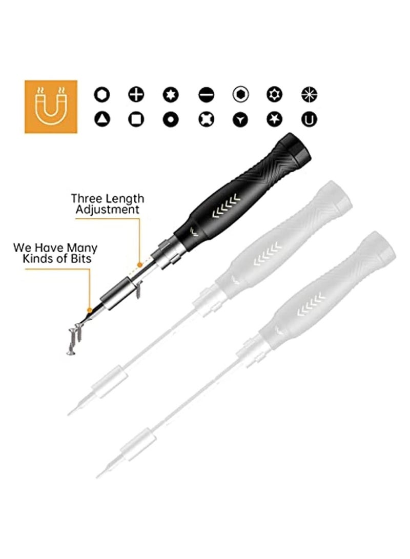 Precision 145PCS Screwdriver Set, Professional Phone Laptop Precision Screwdrivers Set, Magnetic Driver Bit Screwdriver Repair Kit with Storage Box for Eyeglass, Watch, Toys, Electronics, Modding, DIY - Image 2
