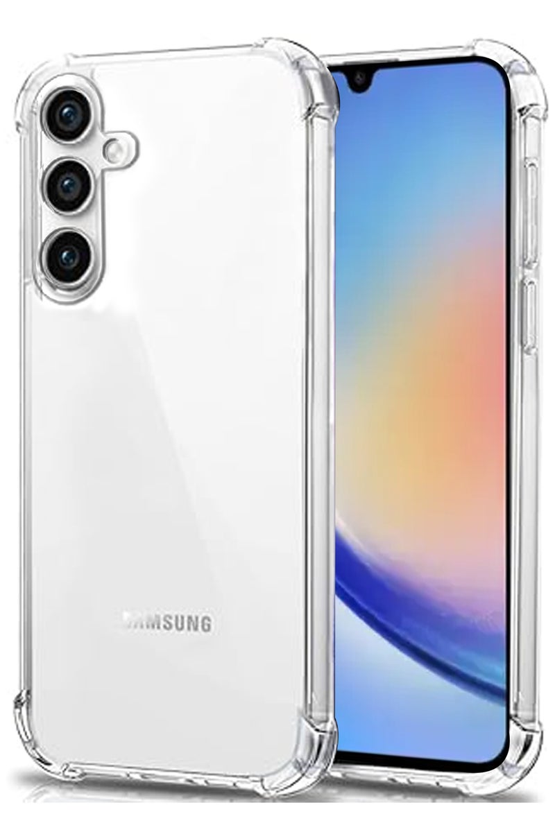 For Samsung Galaxy A35  Shock Proof Silicone protective Back Case Cover Transparent - Image 1