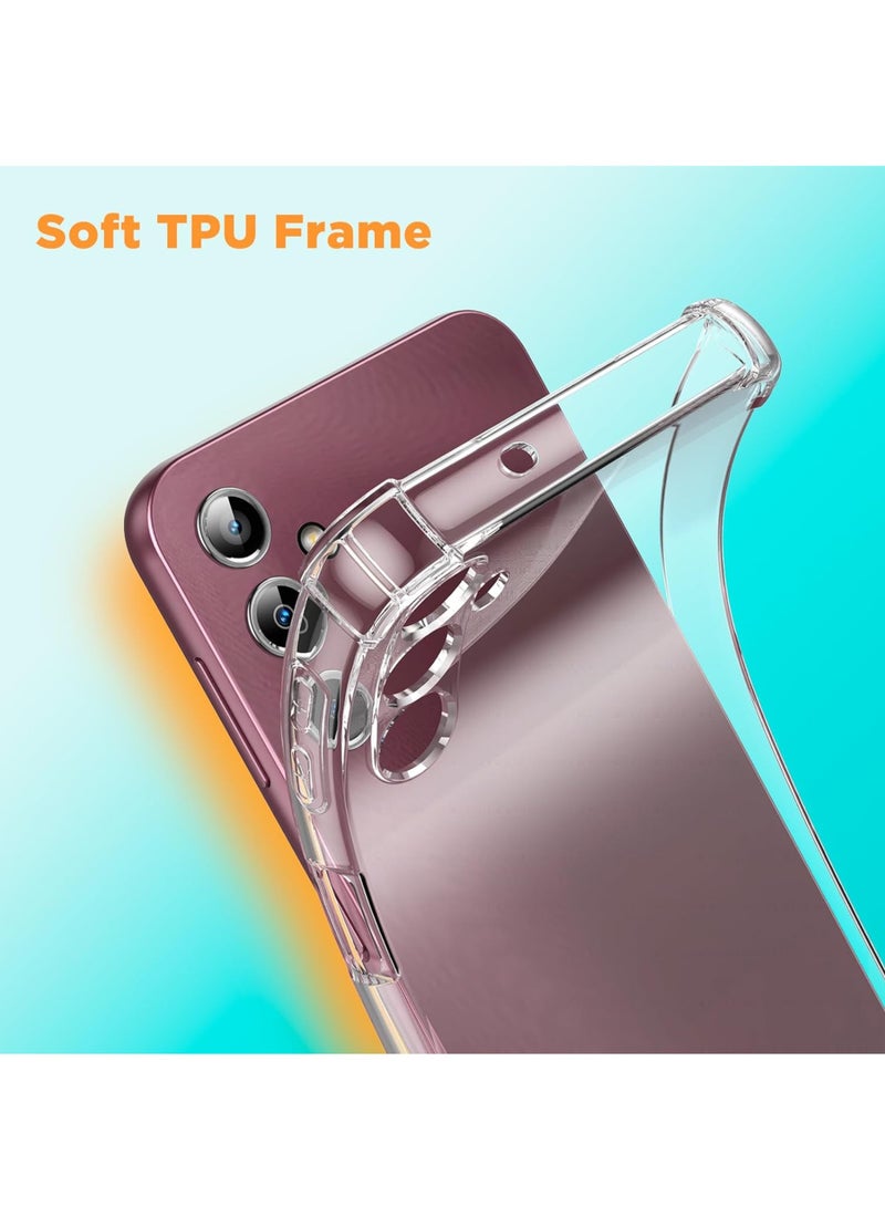 غطاء خلفي واقٍ من السيليكون المقاوم للصدمات لهاتف سامسونج جالاكسي A35 شفاف - Image 3