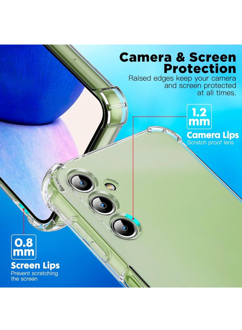 غطاء خلفي واقٍ من السيليكون المقاوم للصدمات لهاتف سامسونج جالاكسي A35 شفاف - Image 2