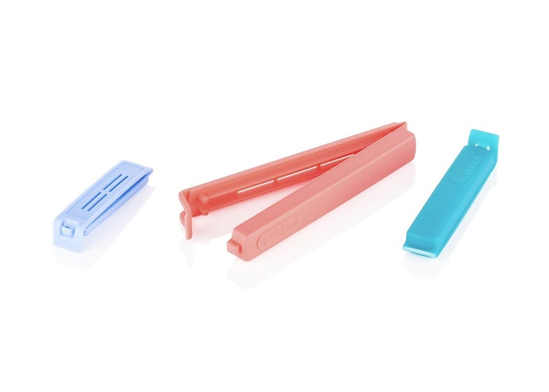 KAUSHALYA KAUSHALYA Plastic Food Snack Bag Pouch Clip Sealer for Keeping Food Fresh for Home Kitchen Camping Snack Seal Sealing Bag Clips MultiColor Pack of 18 