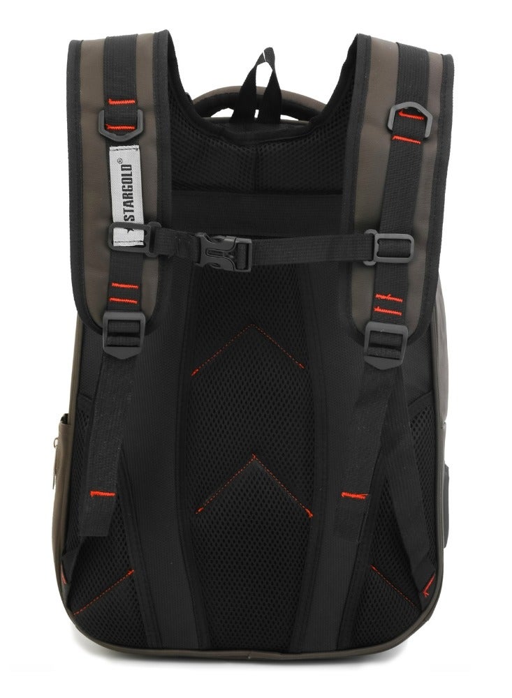 ستارجولد حقيبة ظهر متعددة الأغراض مقاس 18 بوصة، مقاومة للماء، حقيبة مدرسية جامعية، خفيفة الوزن ومتينة، حقيبة سفر كاجوال - Image 4