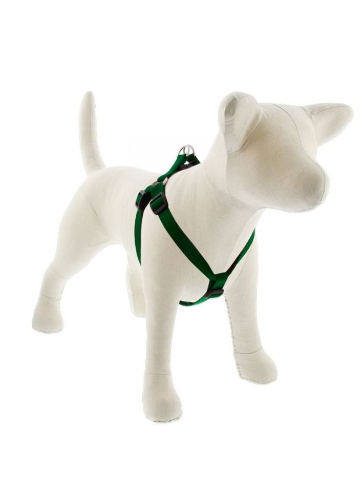 Medium Dog Basics Step In Harness 3/4 Belt Green