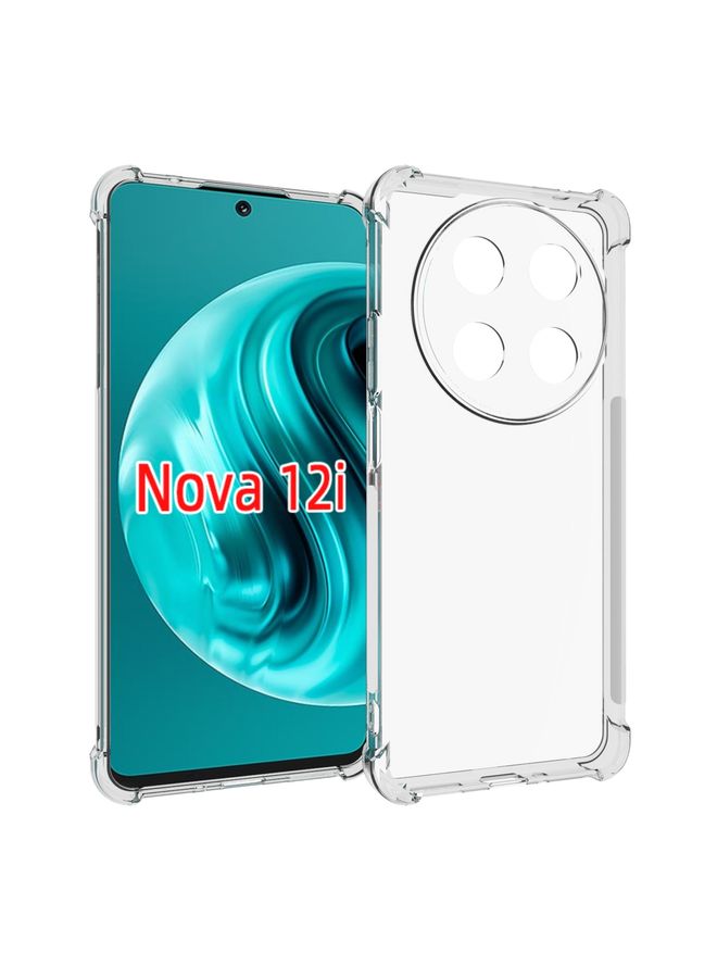HuHa Case Cover For Huawei nova 12i Shockproof Non-slip Thickening TPU Phone Case Transparent 