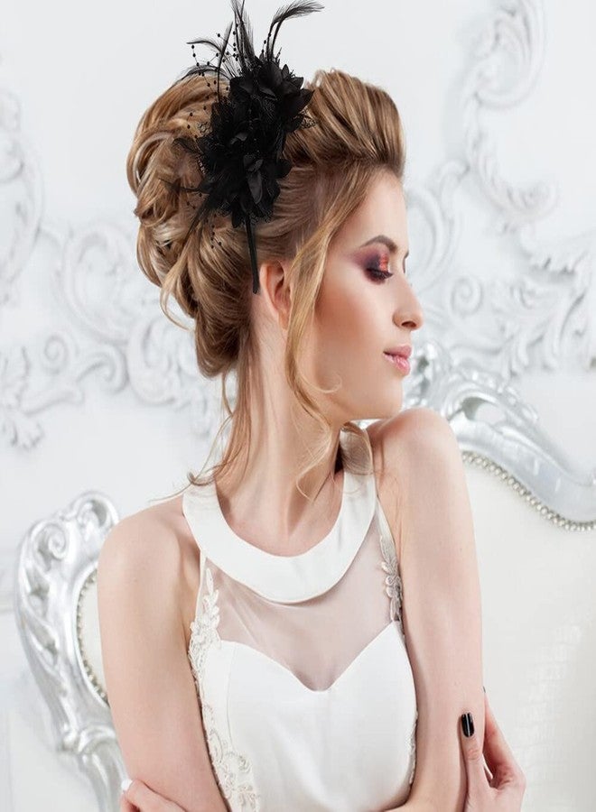 Eforcase طوق شعر عتيق من الريش من إيفوركيس، مستوحى من موضة عشرينيات القرن الماضي، مناسب لحفلات أعياد الميلاد التنكرية على طراز غاتسبي العظيم. - Image 5