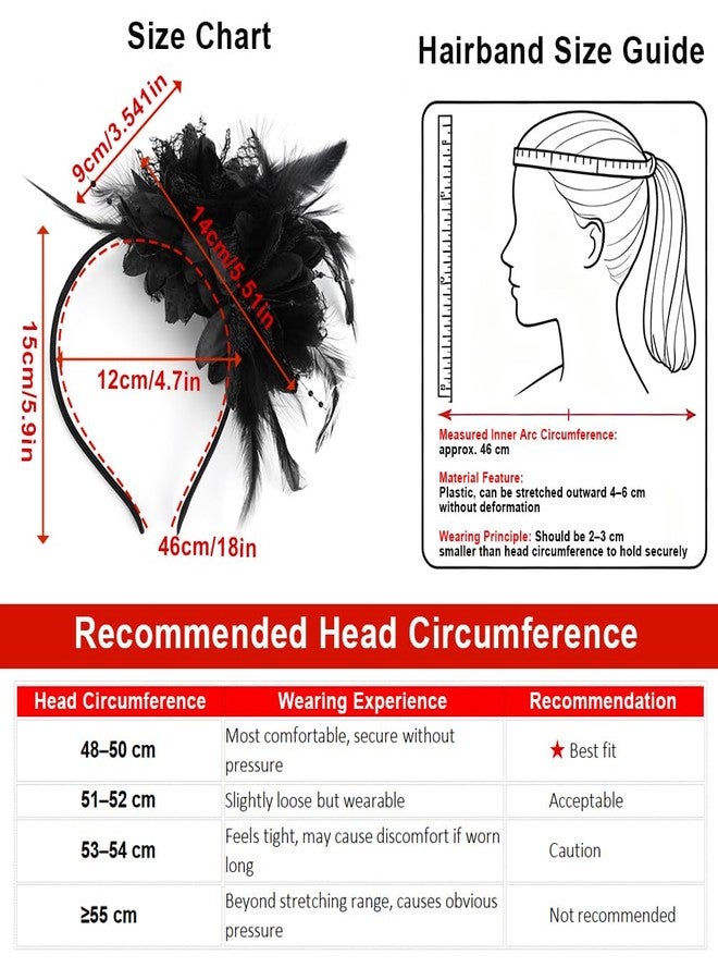Eforcase طوق شعر عتيق من الريش من إيفوركيس، مستوحى من موضة عشرينيات القرن الماضي، مناسب لحفلات أعياد الميلاد التنكرية على طراز غاتسبي العظيم. - Image 4