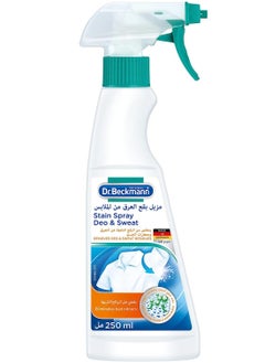Dr. Beckmann Original Deo & Sweat Stain Remover Spray Works for Color and Whites Removes Tough Precipitation Residue Stains