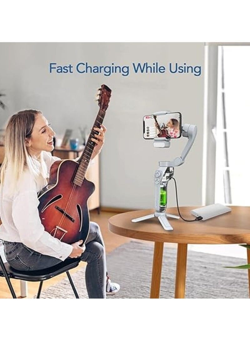L7C Pro Plus Face Tracking Rotation Phone Gimbal Tripod with Tracker 5 in 1 Gimbal Stabilizer Phone with AI Vision  - Image 5