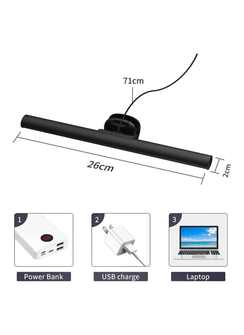 ARNOTEC - Reading Monitor Light Laptop Monitor Light Bar Reading LED Keyboard Light 3 Color Temperature Modes USB Powered Suitable for Work and Office Eye Care Portable Travel - Image 1