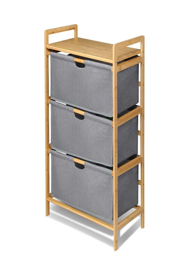 NKX 3 Tier Portable Children Cloth Storage Cabinet wardrobe  - Image 1