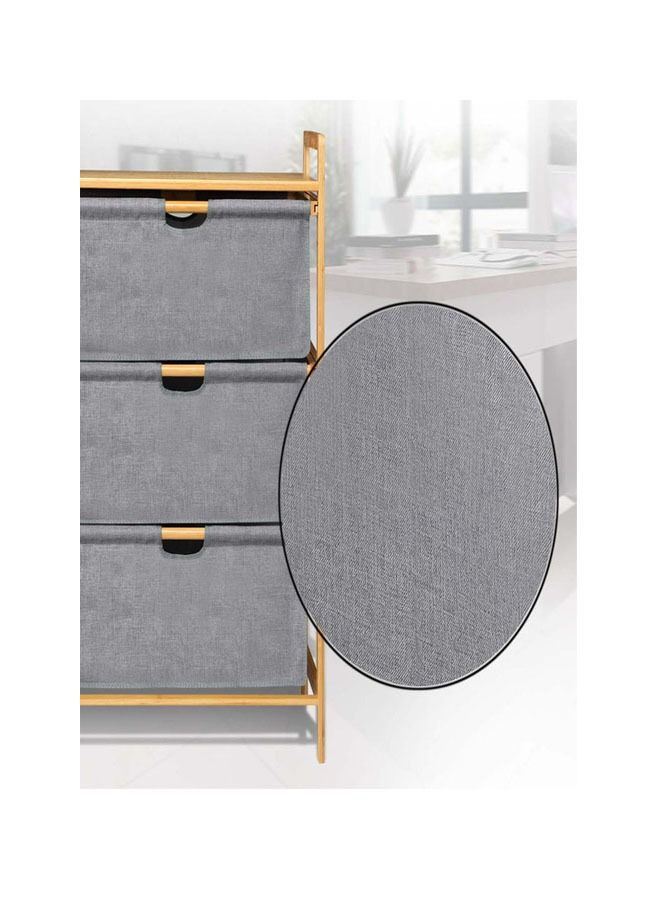 NKX 3 Tier Portable Children Cloth Storage Cabinet wardrobe  - Image 3