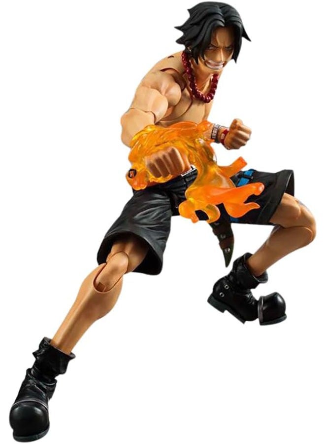 One Piece movable Ace figurines, replaceable heads, interchangeable hands, dolls, models, toys, table decorations  - Image 3