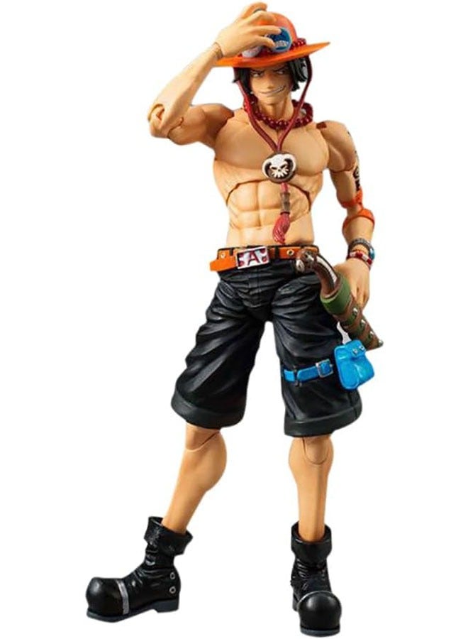 One Piece movable Ace figurines, replaceable heads, interchangeable hands, dolls, models, toys, table decorations  - Image 1