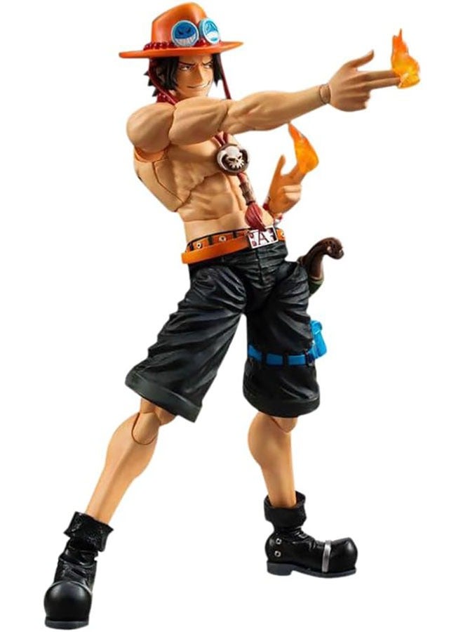 One Piece movable Ace figurines, replaceable heads, interchangeable hands, dolls, models, toys, table decorations  - Image 4