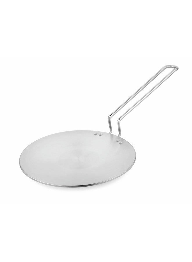 Prabha Stainless Steel Tri-Ply Induction Base Roti Tawa 28cm - Best for Kitchen Use, Sturdy Handle - Ultimate Roti Tawa Solution - Image 1