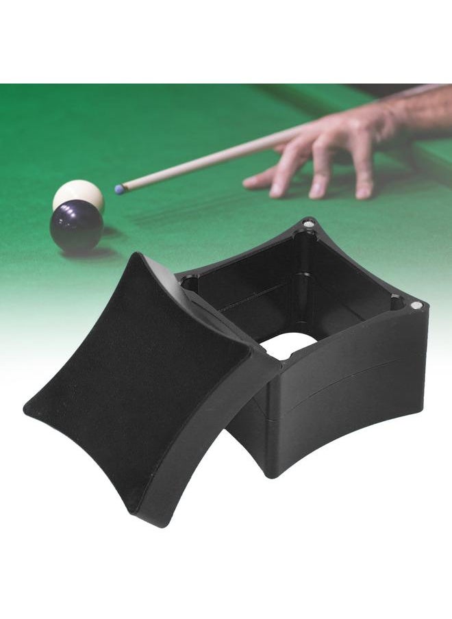 Universal Metal Snooker Pool Billiard Cue Tip Tips Table 3 Section Chalk Box Holder Accessoryblack