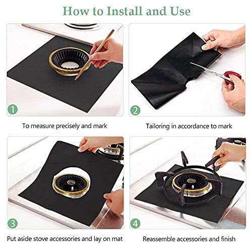 UPKARANWALE UPKARANWALE gas burner accessories gas burner cover gas stove cover gas stove cover protector gas stove protector Set of 3  - Image 5