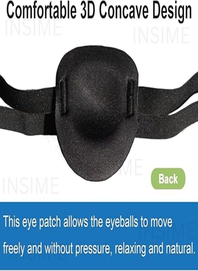INSIME Pirate eye patch for kids | Adjusable Eye patches for lazy eye | Soft 3D Groove design Eye patches for left or right eyes (Pack of 2) - Image 5
