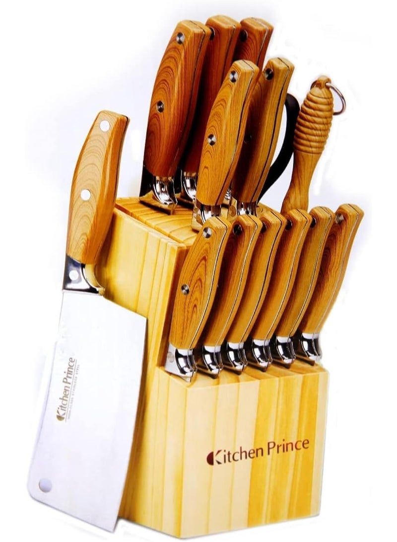 Kitchen Prince 15-Piece Kitchen Knife Set - Image 1