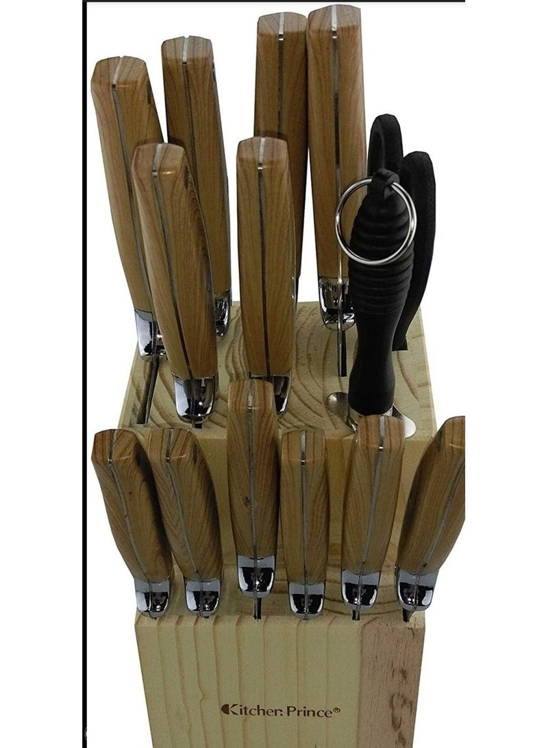 Kitchen Prince 15 Piece Kitchen Knife Set - Image 5