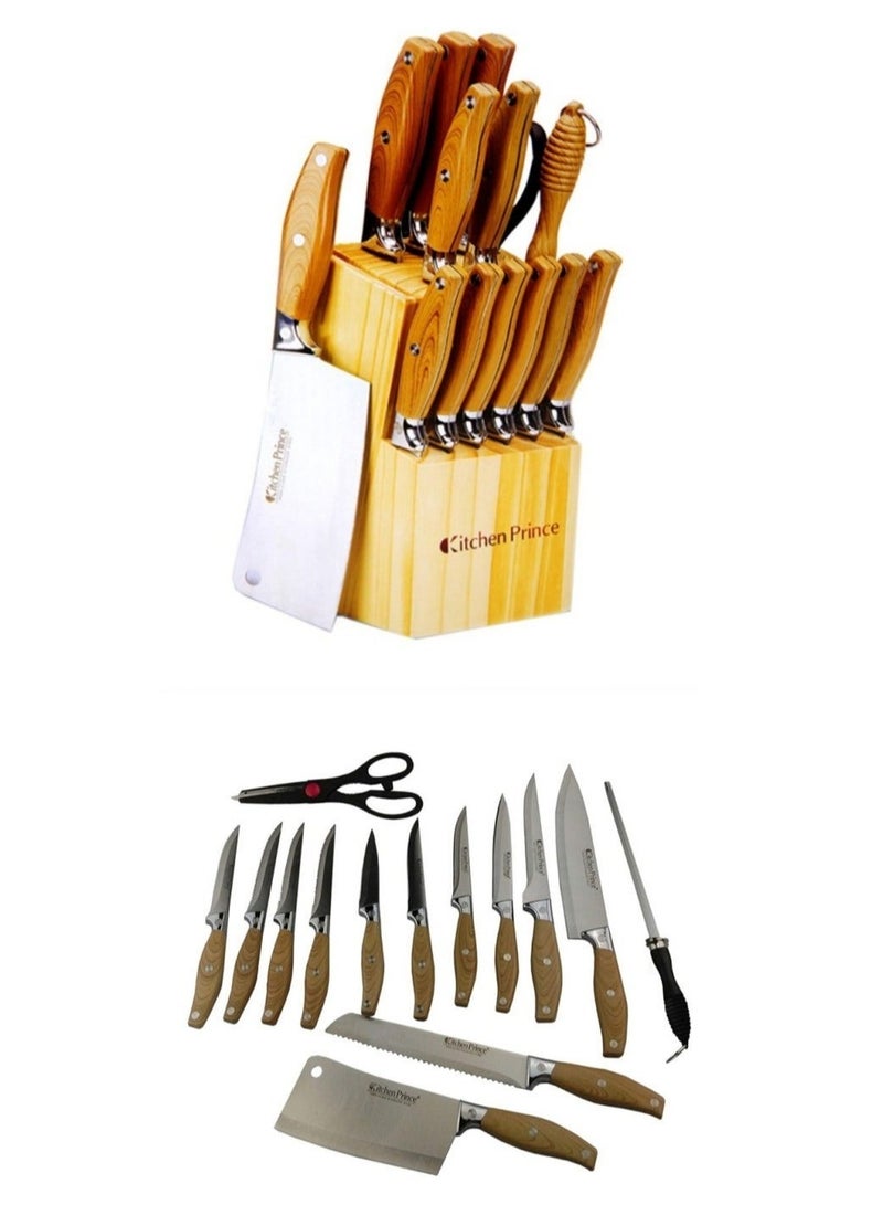 Kitchen Prince 15 Piece Kitchen Knife Set - Image 4