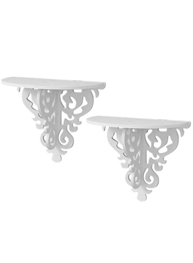 Cabilock Shelves Floating Wall Shelves 2Pcs Wallmounted Flower Pot Stands Wall Hanging Sundries Shelf Flower Pot Organizer Wall Bookshelf Floating Shelves - Image 2