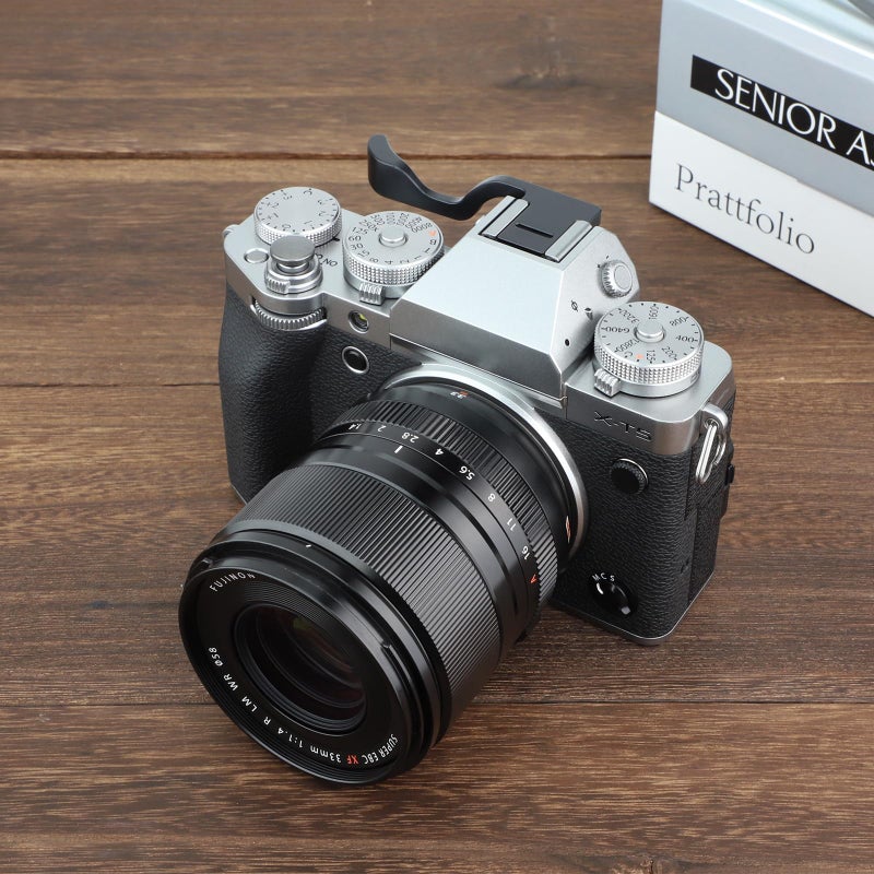 Haoge THB-XT5B Hand Grip Metal Hot Shoe Thumb Up Rest for Fujifilm Fuji X-T5 Camera Black - Image 3