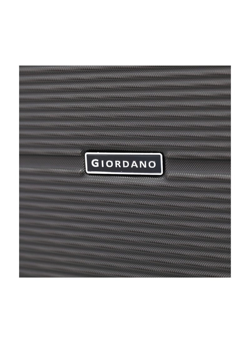 GIORDANO Giordano ABS Hardside Luggage Trolley Bag 3-Piece Set – Grey – 20"/24"/28"  - Image 2