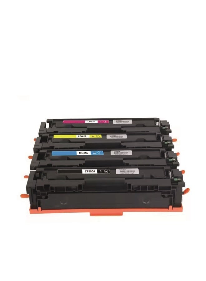 201A Multipack High Yield Toner Cartridge Is Compatible HP Color LaserJet Pro M252, Pro MFP M277fn, Pro MFP M277fdw (CF400A Black, CF401A Cyan, CF402A Yellow, CF403A Magenta) - Image 2