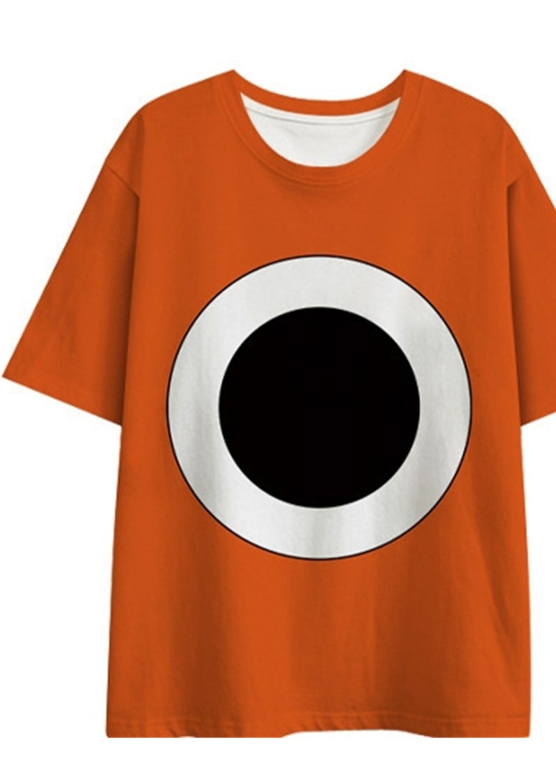 Cartoon class's garden 3D digital printing personalized breathable T-shirt shorts set - Image 3