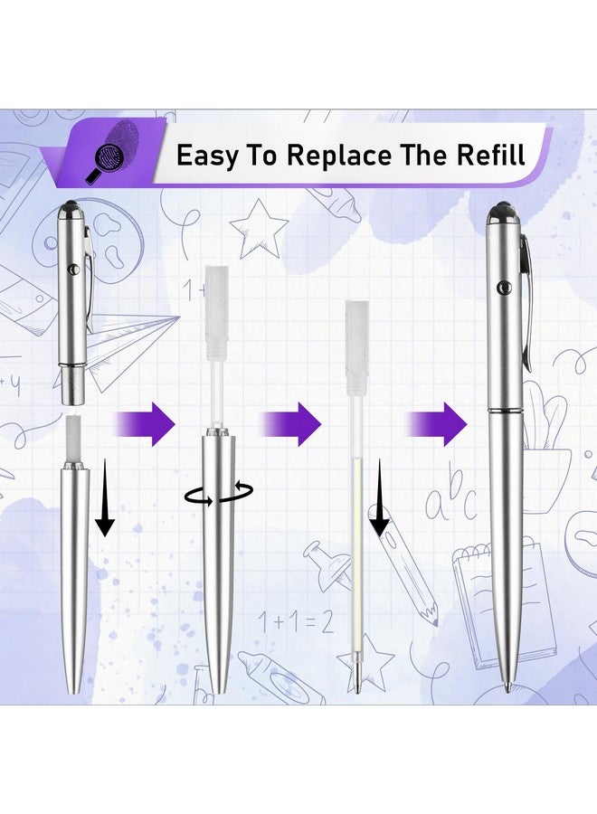 Haomian Invisible Ink Pen 30 Pcs Spy Pen With Uv Light Magic Marker Pens For Secret Message And Birthday Party, Writing Secret Message For Halloween Christmas Party Bag Gift, With 30 Replaceable Pen Refills  - Image 2