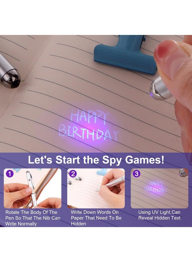 Haomian Invisible Ink Pen 30 Pcs Spy Pen With Uv Light Magic Marker Pens For Secret Message And Birthday Party, Writing Secret Message For Halloween Christmas Party Bag Gift, With 30 Replaceable Pen Refills  - Image 3