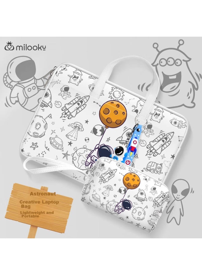 Milooky Laptop Bag For Women, Handheld, Suitable For 15.6/16 Inch Huawei And Apple Laptops, Protective Case Inner Liner Storage Bag - Image 1