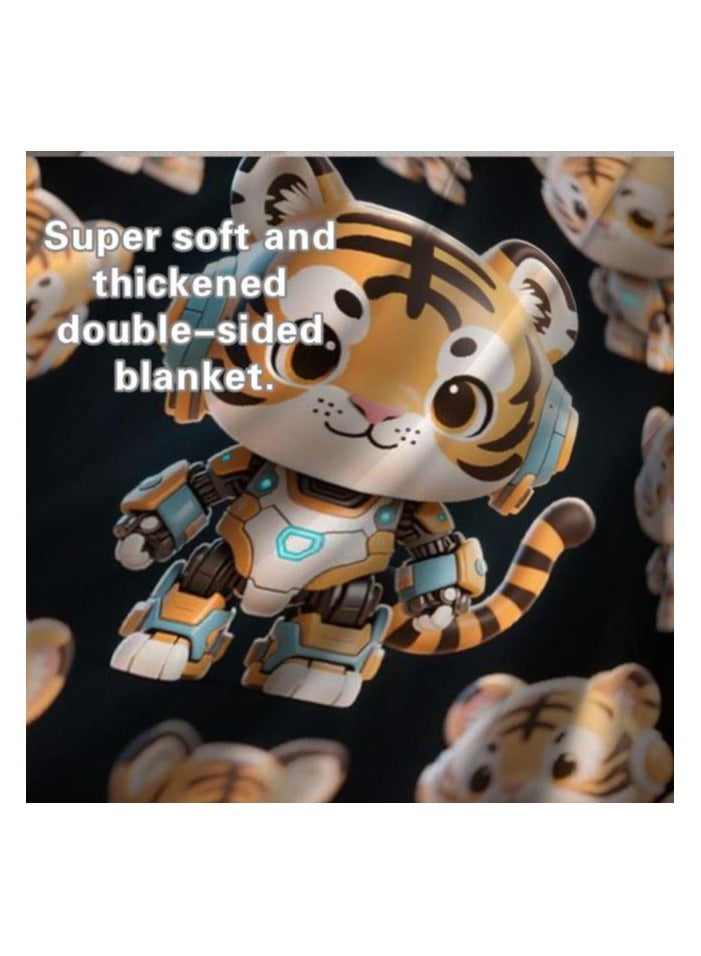 general Children's or student cartoon flannel thin blanket (warm and comfortable, suitable for sleep, games) 100cm*150cm - 489 - Image 1