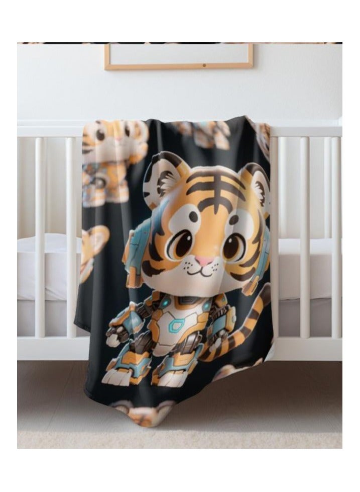 general Children's or student cartoon flannel thin blanket (warm and comfortable, suitable for sleep, games) 100cm*150cm - 489 - Image 3