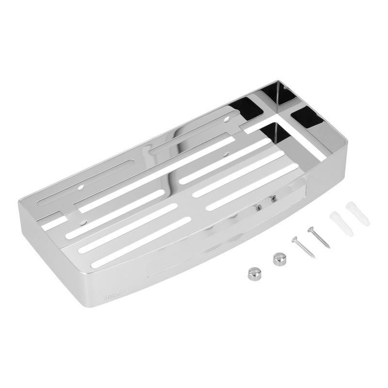 304 Stainless Steel Soap Holder Kitchen Sponge Tray Wall Mounted Shower Shelf Drain Storage Rack for Toilet Dorm Bathroom - Image 2