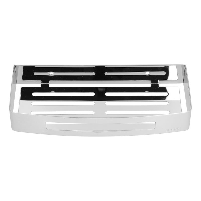 304 Stainless Steel Soap Holder Kitchen Sponge Tray Wall Mounted Shower Shelf Drain Storage Rack for Toilet Dorm Bathroom - Image 4