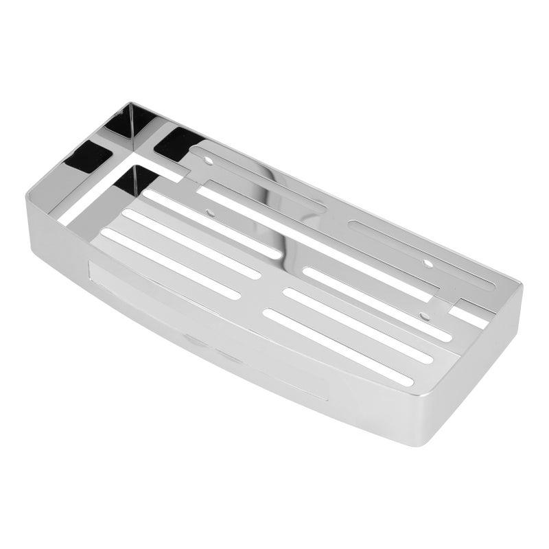 304 Stainless Steel Soap Holder Kitchen Sponge Tray Wall Mounted Shower Shelf Drain Storage Rack for Toilet Dorm Bathroom - Image 1