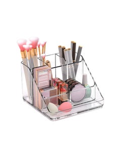 Ettori Ettori APLOP Makeup Organizer Tray, 6-Compartment Vanity Makeup Organizer for Jewelry, Hair Accessories, Bathroom Counter or Dresser 