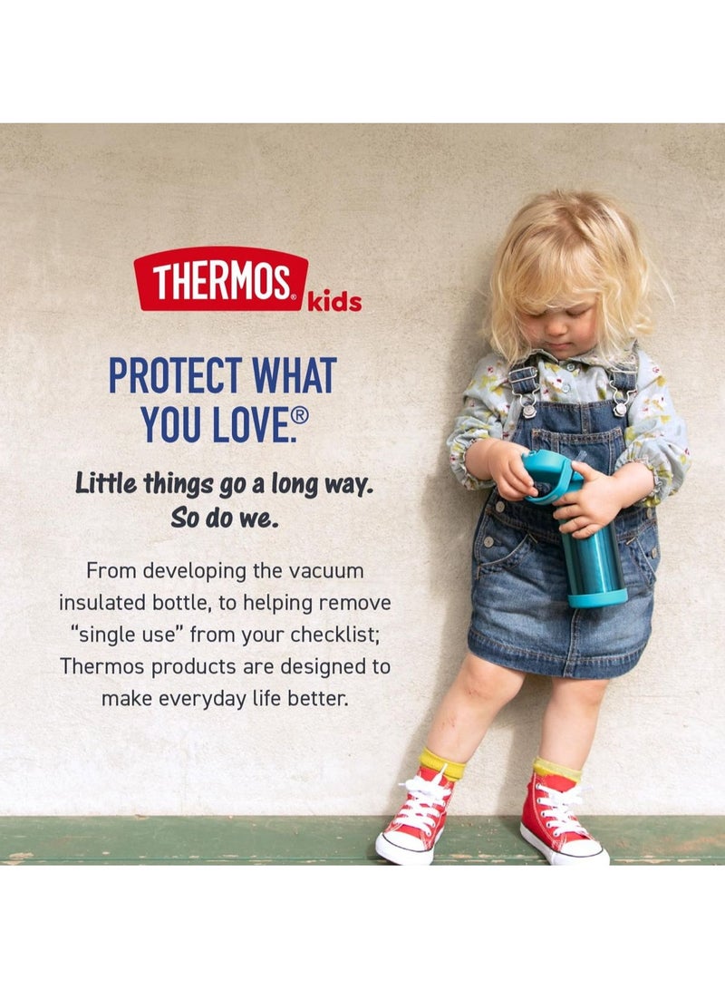 ترموس زجاجة مياه فانتينر F4016VI6 من ثيرموس سعة 12 اونصة - لون أزرق، ستانلس ستيل - Image 4