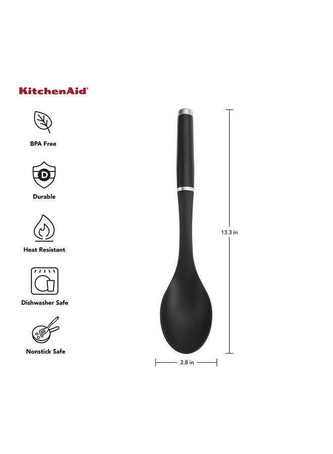 KitchenAid KE003OHOBA Classic Basting Spoon, One Size, Black - Image 1