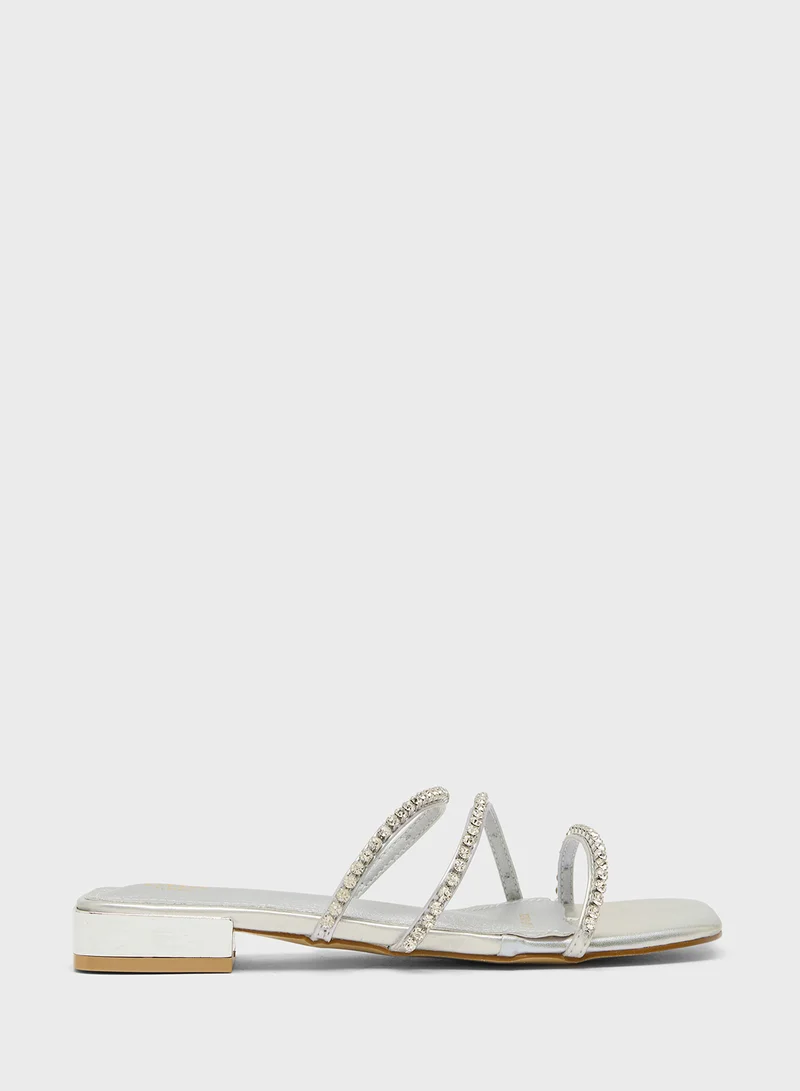 ايلا Diamante Flat Sandal