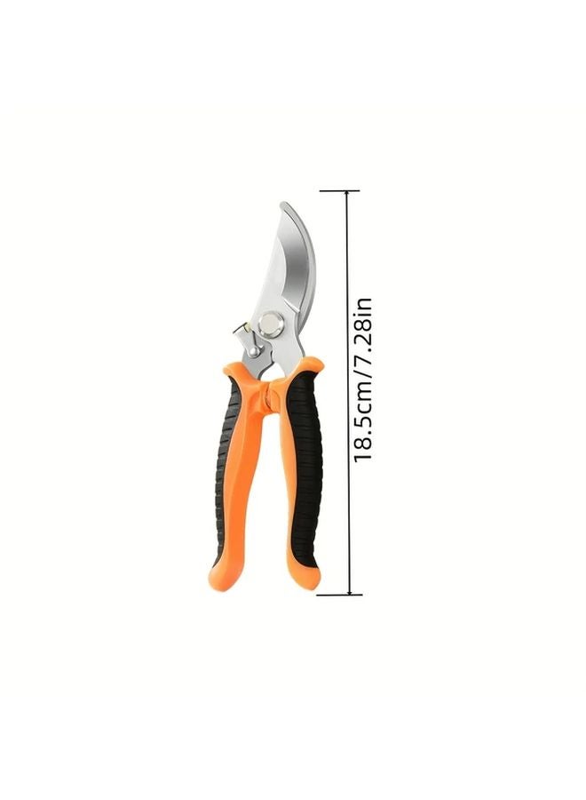 Yellow Garden Pruning Shears Heavy Duty Rust Resistant Manual Hand Clippers - Image 3